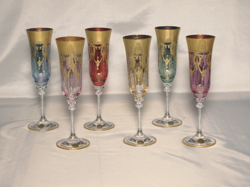 Venetian Medici Collection Champagne Goblets ( set of 6)